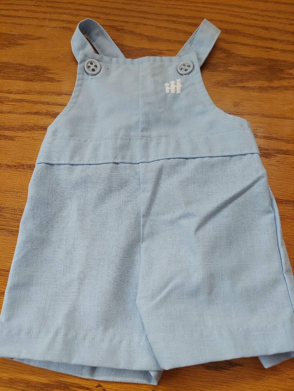 Health-tex Light Blue Short Overalls VINTAGE sz 12m